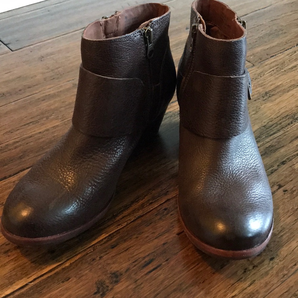 Kork ease Leather ankle boots